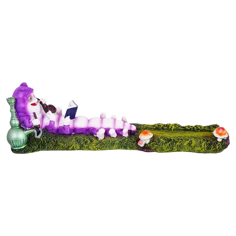 Fantasy Gifts Caterpillar Incense Burner – Hand Painted Resin |