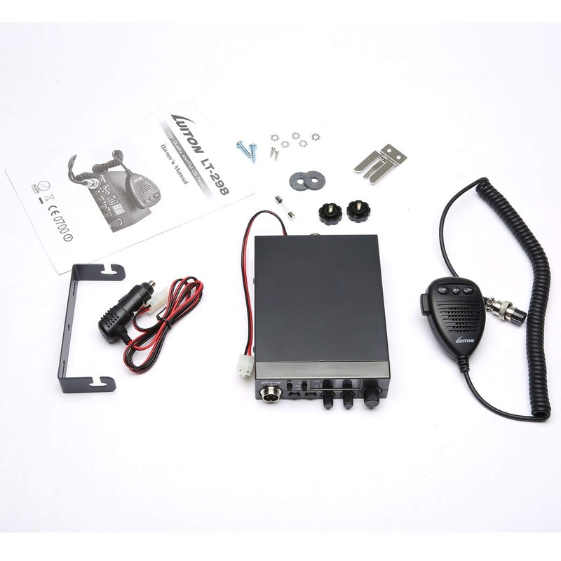 LUITON 40-Channel CB Radio LT-298 Compact Design with External Speaker