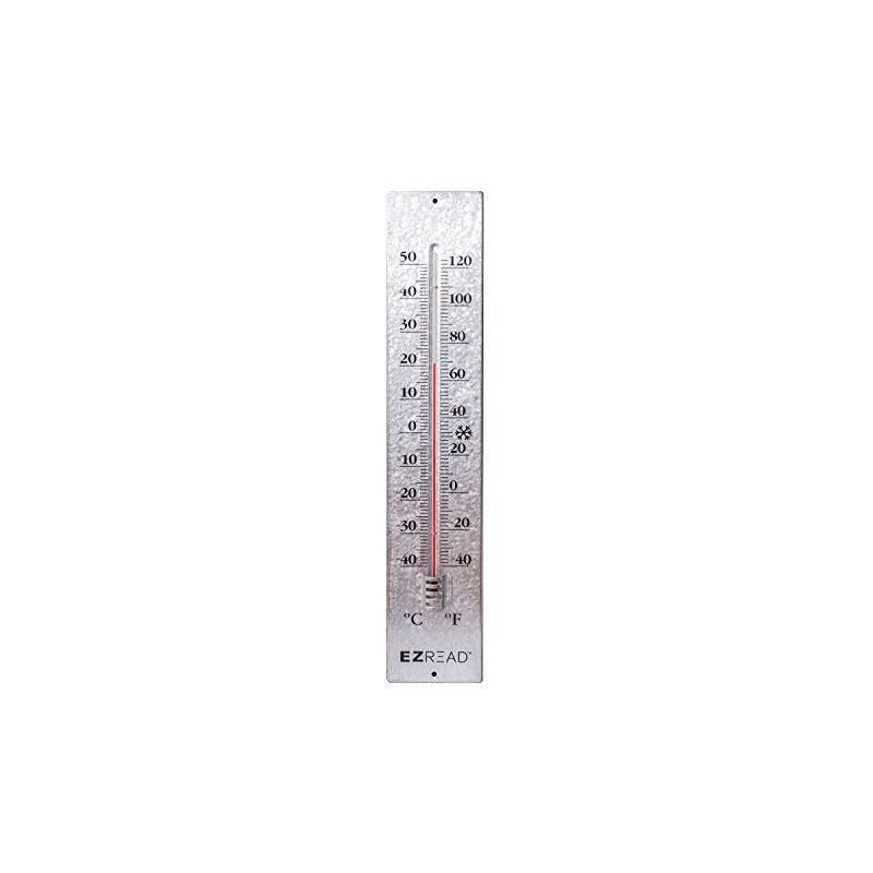 Headwind Consumer Products 840-0091 Metal Thermometers Antique Aluminum, 22.5"