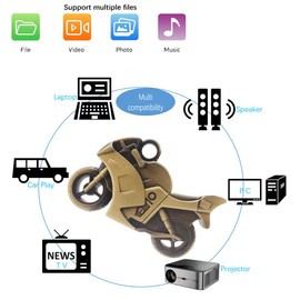 WooTeck 128GB Strong Metal Motorcycle USB Flash Drive Memory Stick Pendrive Champagne