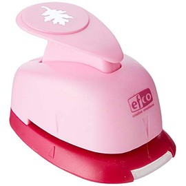 Efco 1.6 cm Small Oak Leave Punch, Pink
