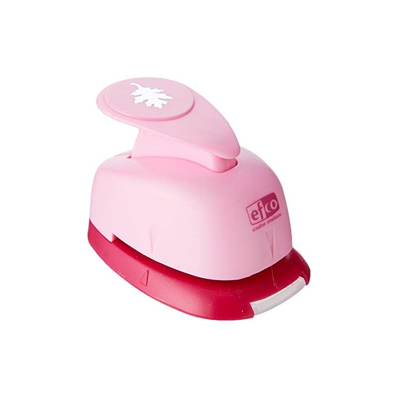 Efco 1.6 cm Small Oak Leave Punch, Pink