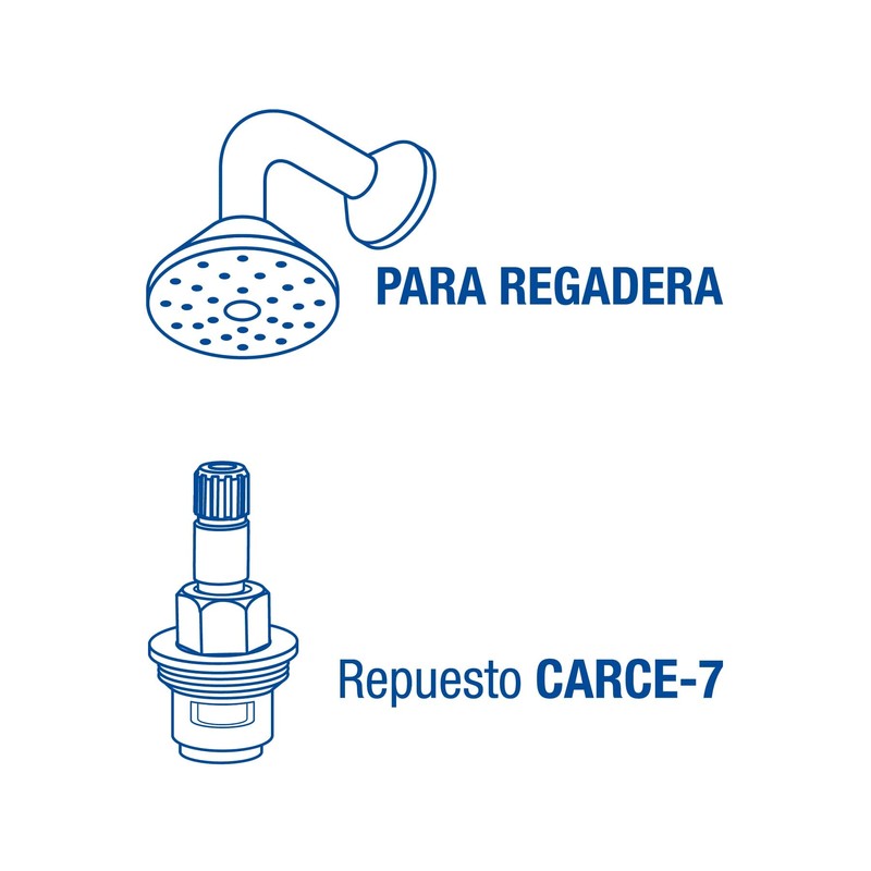 Foset E-052SCE, Juego 2 llaves empotrar roscables, cerámico de 1/4