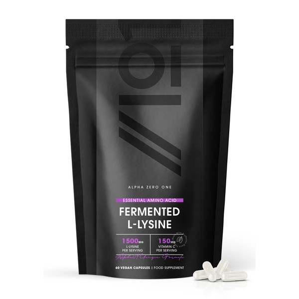 Fermented L-Lysine 1500mg with BioPerine® - Made with Vitamin C