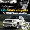 8Pcs Super White 6000k Car Interior LED Light Kit Pack