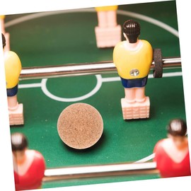 Kisangel 5Pcs Wooden Foosball Balls Replaceable Cork Balls for Indoor Foosball Tables and Portable Accessories for Tabletop Games