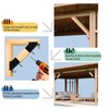 8 Pcs Pergola Brackets , 45-Degree Angle Pergola Bracket, Gazebos