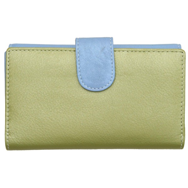 RFID Purse Genuine Leather Ladies Soft Wallet Womens Multi Colour