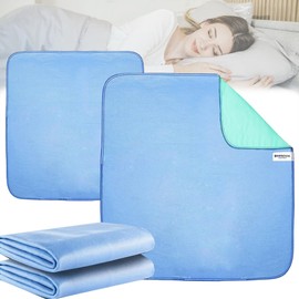 SYXLS 2PCS Incontinence Bed Pads, Suitable For Double And Single Size Beds, Reusable Bed Wetting Sheets, Waterproof Bed Wetting Sheets, Washable Bed Pad, For Adults Or Children With Incontinence