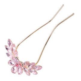 Outanaya U Shaped Rhinestone Hair Pin for Women Elegant Wedding Hair Accessory Bridal Chignon Stick Sparkly Hairpin for Secure Updos and Stylish Hairstyles