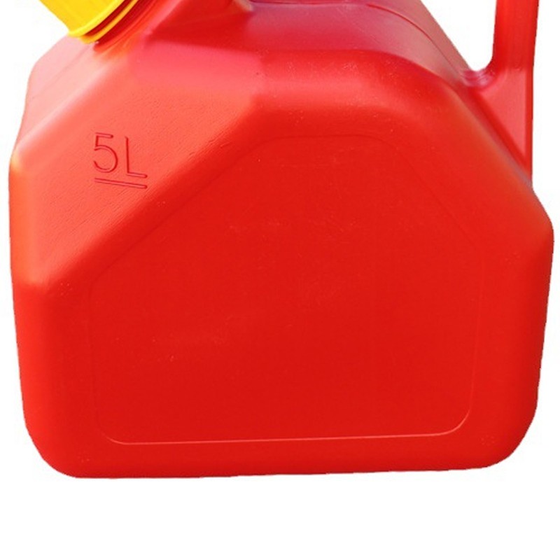 Gas Can 5L 1.3 Gallon ABS Leakage Free Red Portable