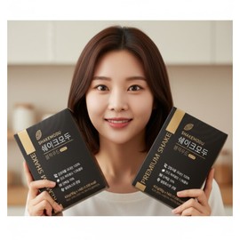 Shake All will receive 2 boxes of Seoritae Black Bean Black Food Sunsik for breakfast. / 쉐이크모두 아침 식사대용 서리태 검정콩 블랙푸드 선식 2박스 보틀증정
