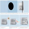 Dazhtu 125 mm Ventilation Grille with Check Flap, Slats and