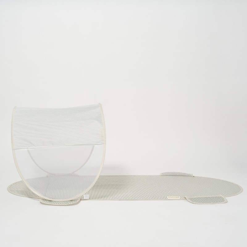 Solo Sun Shader | La Palma Sage Stripe