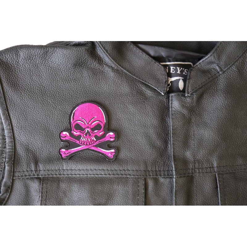 Ivamis Pink Skull Patch - 3x3 inch - P6358
