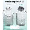 Duschkopf Wassersparend, Duschbrause Groß 135mm, Handbrause mit Antikalk-Funktion 【Lebensmittelechtes Silikon】【43%