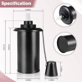 Toosell Torch Canisters, 12oz Torch Replacement Canister, Bamboo Torch Refill Canister with Wicks and Covers, Outdoor Citronella Torch Fuel Canisters for Party, Garden Decor (4 Pack)…