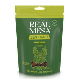 Real Mesa Beef Kabob Treats for Dogs - Dog Jerky - All-Natural, High-Protein Beef Dog Treats - Delicious & Healthy Dog Beef Jerky Snacks (4.5oz)
