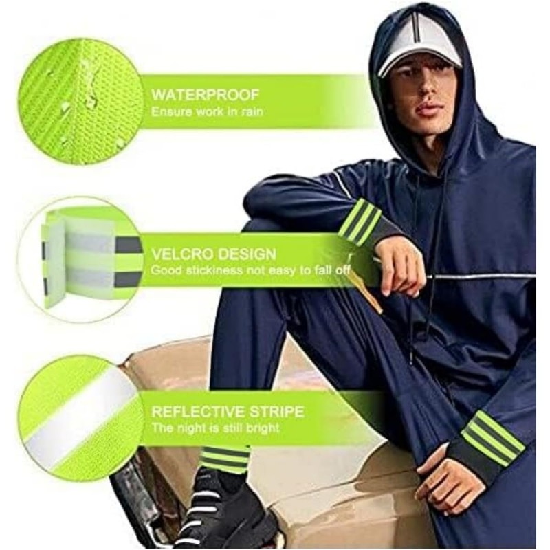 LiJuanWang Reflective Bands, Pack of 4 Bicycle Trouser Clips, Elastic