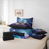 Cartoon Dragon Bedding Set,Mysterious Jungle Moon Night Full Comforter Set