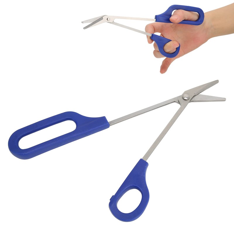 Toenail Scissors with Long Handle, Stainless Steel Nail Clippers with