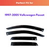 KPY Rain Guards Fit for 1997-2005 Volkswagen Passat, Out-Channel Window