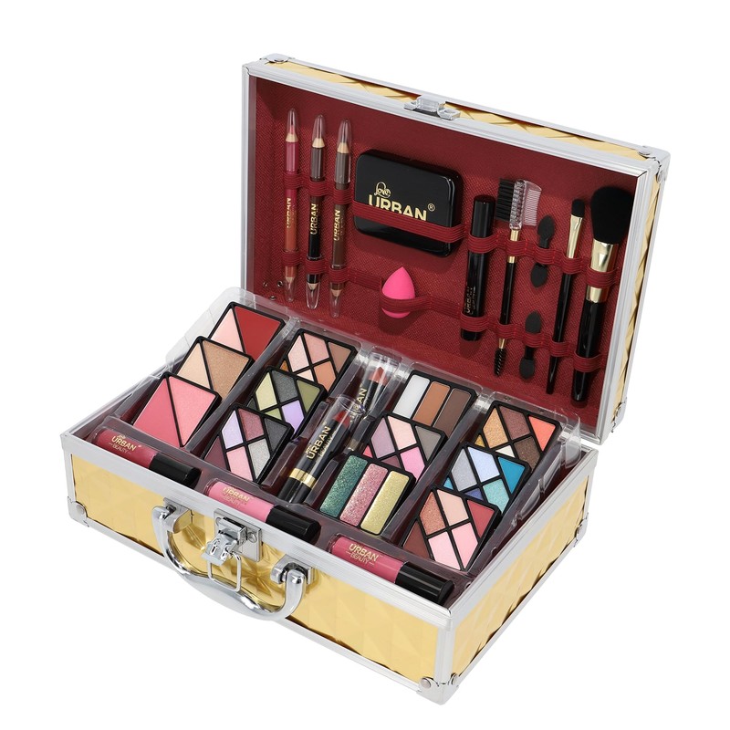 Vegan Makeup Vanity Case Love Urban Beauty Luxe Gold Touch