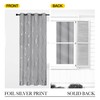 NICETOWN Kitchen Blackout Curtain Panels, Silver Grey, Set of 2,