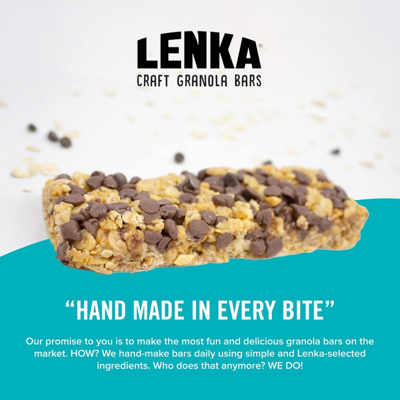 Lenka Bars - Peanut Butter & Chocolate Snack Bars, Gluten