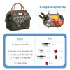 Lekesky Women's Cool Bag, Insulated Lunch Bag, Leak-Proof, Wide Open