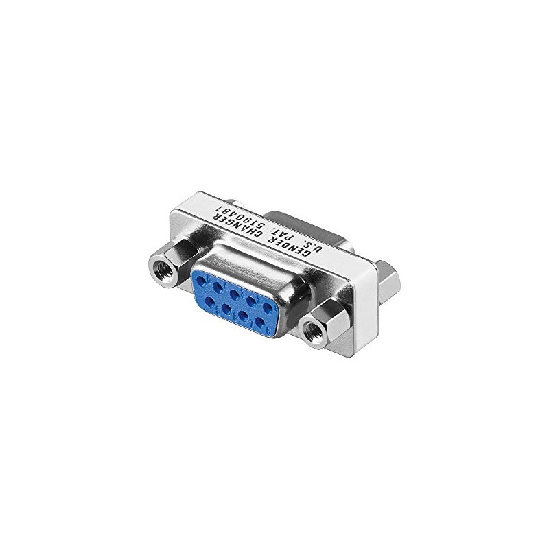 Goobay CAK ADAP D-SUB9 F/F Silver cable interface/gender adapter CAK