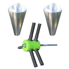Power Plucker Feather Remover Two Medium Restraining Cones Chicken Poultry Processing