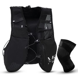 MS Unisex Running Vest With Knee Support – Lightweight, Reflective Hydration Pack with Phone Holder, Adjustable Fit, and Breathable Design for Trail Running, Hiking, and Cycling – Ultimate Comfort