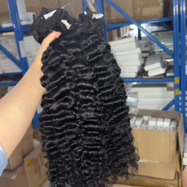 Wholesale Raw Indian Hair Bulk Vendor Cambodian Hair Raw Human Hair Straight Burmese Curly Bundle Wholesalestyle: bundle hair, color: straight, Stretched Length: 24" Inches