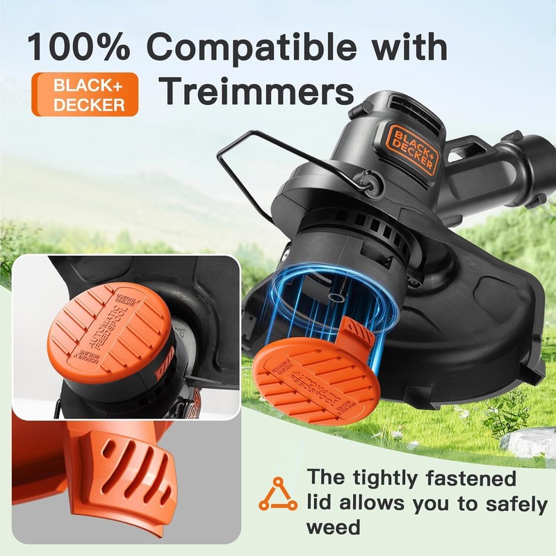 4 Pack (4 Spool Cap+4 Spring) Trimmer Line Cap and