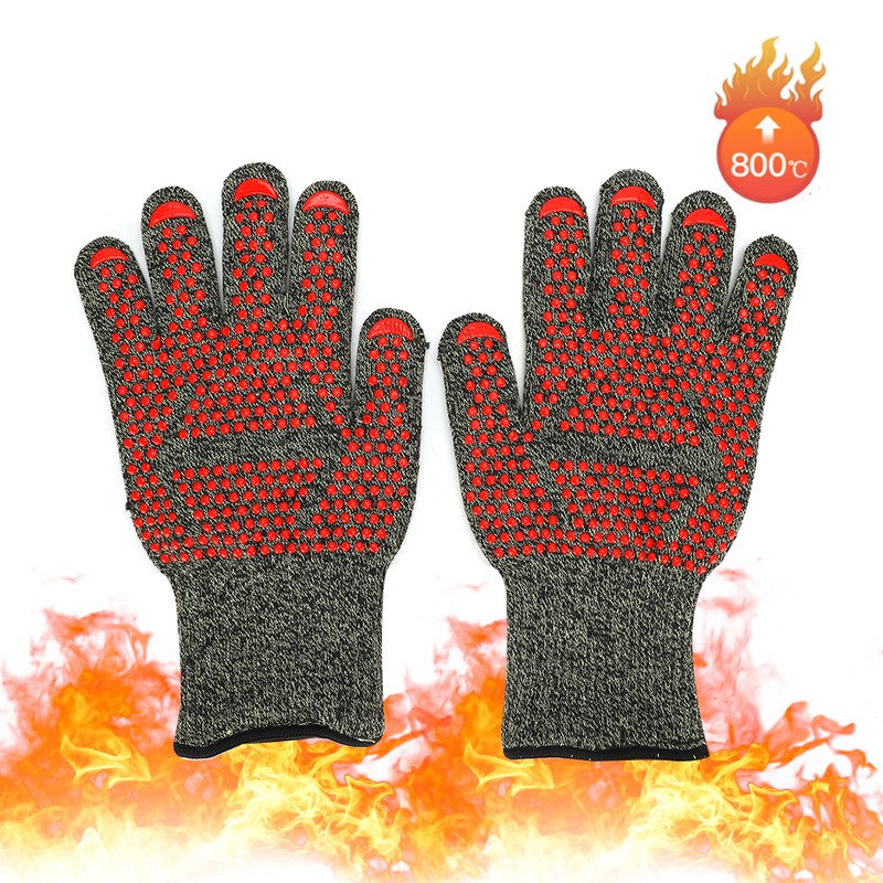 800 ° C High Temperature Resistant Gloves Flame Retardant Hands