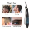 Straight Edge Razor Men Zinc Alloy Portable Barber Folding Manual