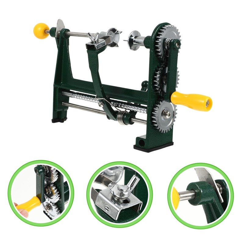 LABRIMP Hand Crank Professional Fruit Slicer Veggie Peeler Alloy Fruit