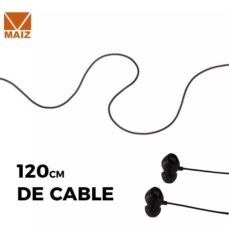 Maíz 4pz Audifonos Alambricos In-ear Jack 3.5mm Manos Libres Pc