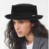 Classic 1920s Pure Wool Fedora Hat Roll Brim Pork Pie