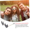 OATIPHO Fashion Rimless Shaped Sunglasses for Parties Uv Eyewear for