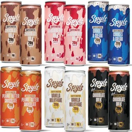 Spylt - High Protein, Caffeinated Chocolate Milk, Workout Recovery & Energy Boost, Sugar Free, Lactose Free - 12 Pack Beverage - Specification: Vanilla