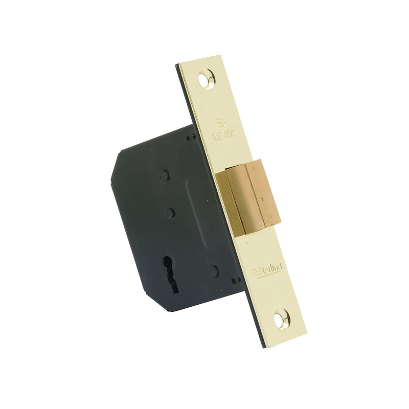 Sterling MLD325 2.5-inch/65mm 3-Lever Deadlock - Brass