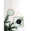 Graine Créative Vintage glass frame - hexagon with metal chain