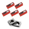 Findbuytool Carbide Inserts Cutters (15x15x2.5mm-30°-R150-4R0.5) Insert for Woodworking Helical Cutter