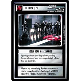 Decipher Star Trek CCG 1E Premier Limited (B Border) Rogue Borg Mercenaries 134C