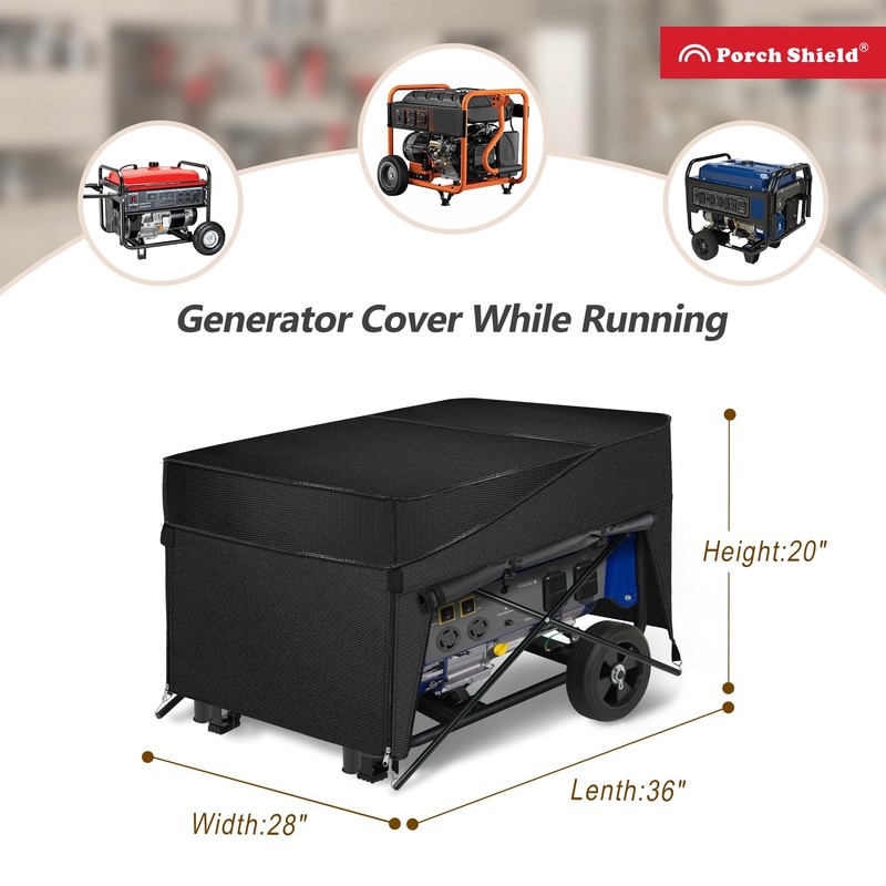 Porch Shield Generator Covers Running - Heavy Duty Waterproof Generator