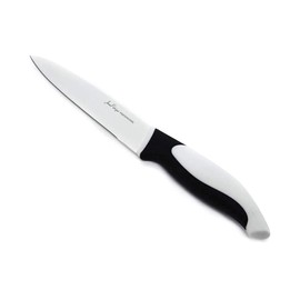Jean-Patrique Stainless Steel Non-Stick Prep | Chef’s Essential Kitchen Coloured Knives - Black & White - Set of 3 Piece