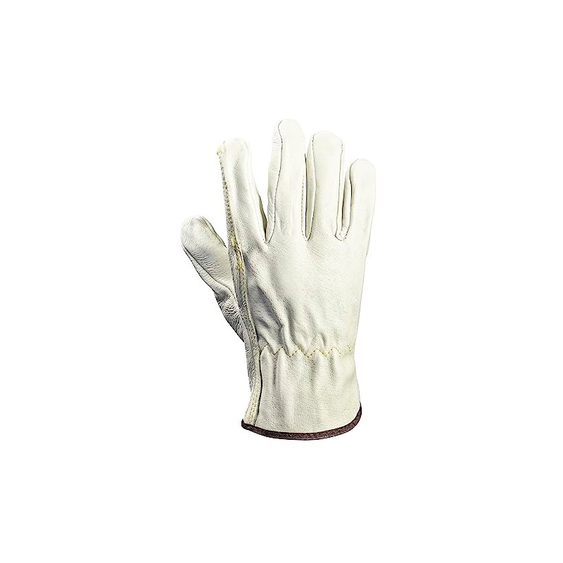 SAS Safety Corp Leather Driver Gloves. Size Large, White Color.