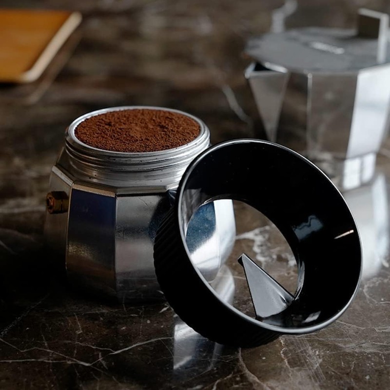 watchget Moka Pot Dosing Funnel, Espresso Coffee Dosing Funnel Plastic